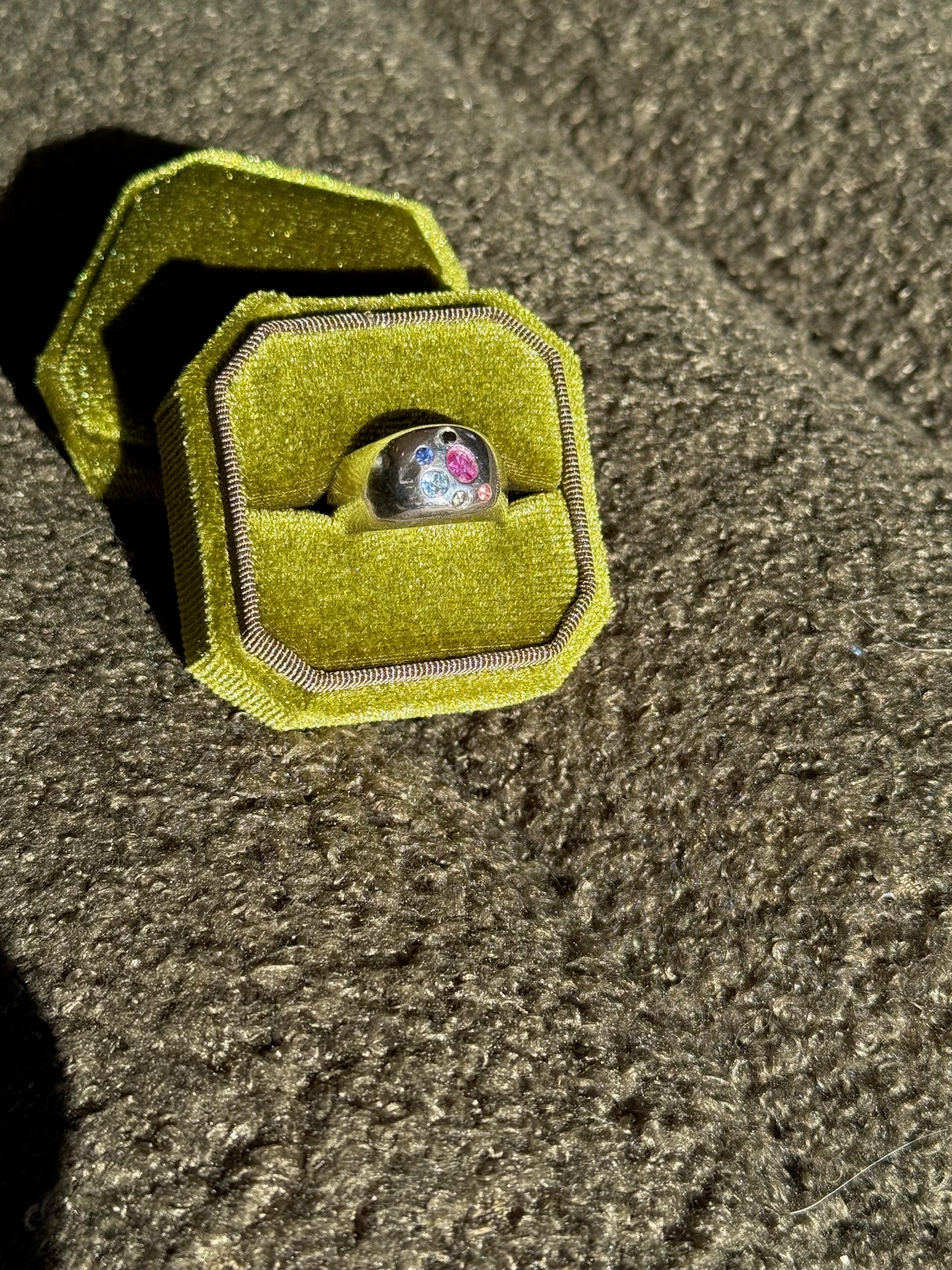 Sterling Silver Chroma Chunk Ring